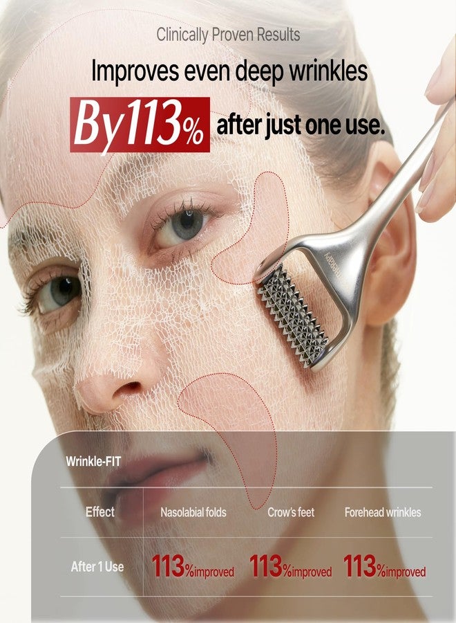 MEDITHERAPY Wrinkle-fit Mask + Facial Roller, Collagen Mask, Lifting Sagging Skin, Hydrating, Improving Elasticity, Glass Skin, Korean Skincare - Image 3